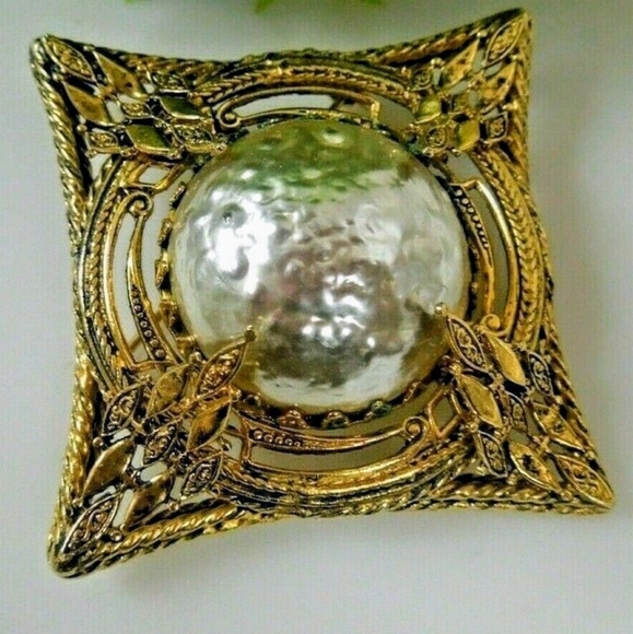 Brooch Signed by Robert Graham Vtg Retro Era, circa mid-20th century - Picture 2 of 16